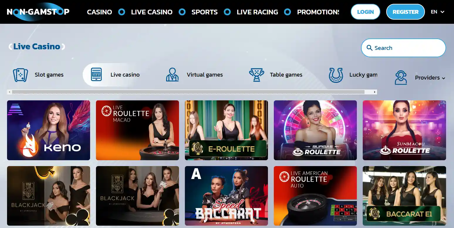 non gamstop live casino